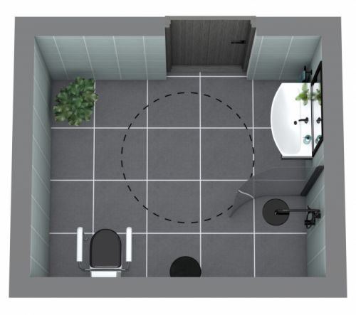 Accessible Bathroom Floor Plan