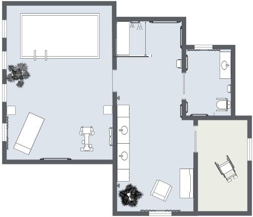 Large Senior Accessible Bathroom Layout