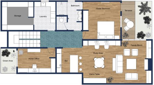 Basement With Bedroom Layout