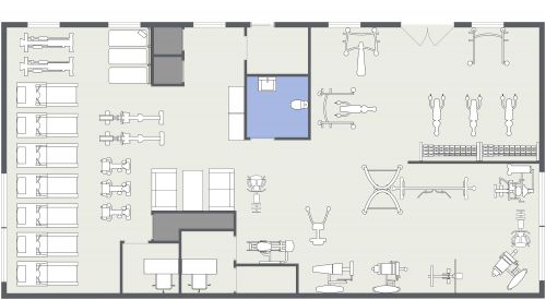 Efficient Fitness Gym Layout 