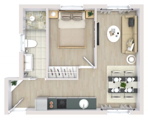 Tiny House Interior Floor Plan