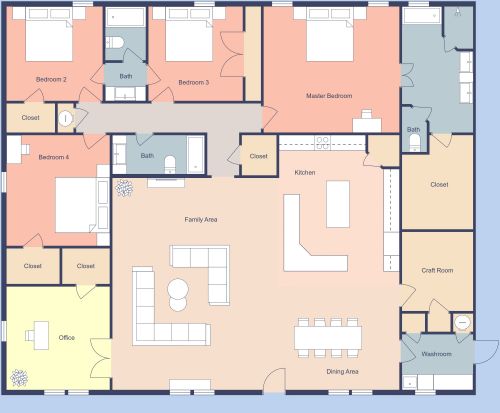 Barndominium House Layout