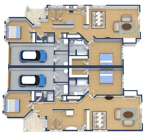 Duplex House Layout