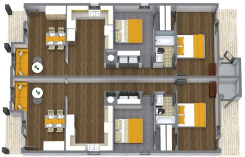 Duplex House Floor Plan