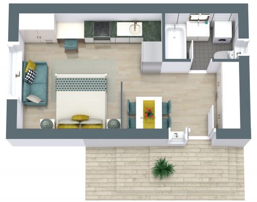 Cozy Tiny House Layout