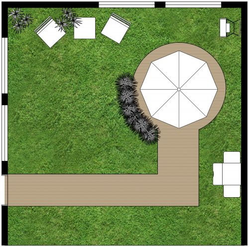 Outdoor Living Space Layout