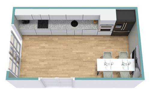 Single Wall Kitchen Layout