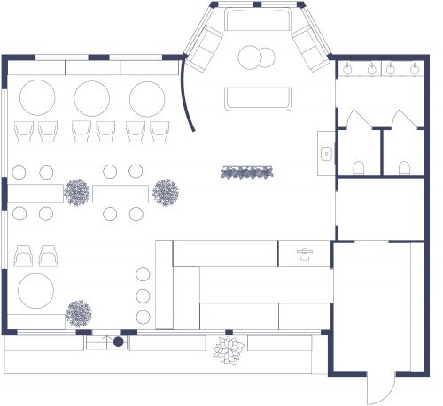 Playful Cupcake Coffee Shop Plan