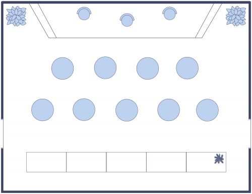 Band Concert Floor Plan With Standing Area and Bar