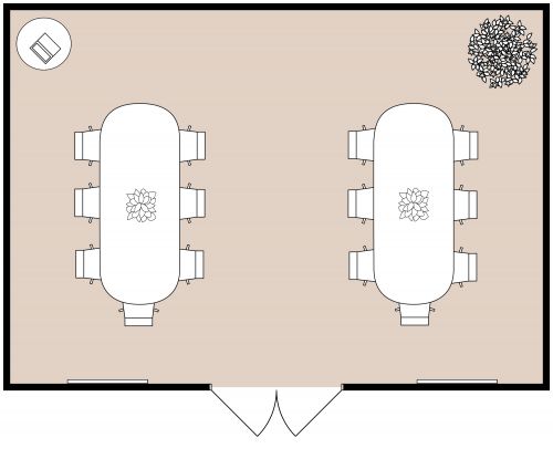 Creative Marketing Conference Room Plan