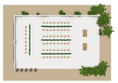 Outdoor Wedding Reception Table Layout