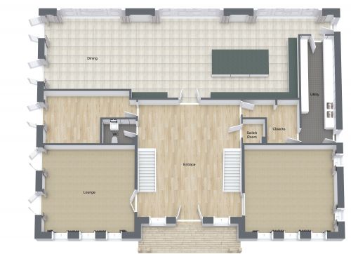 Grand 3 Story 8 Bedroom House Plan 