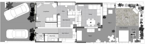 2 Bedroom House Plan Under 1000 sq ft