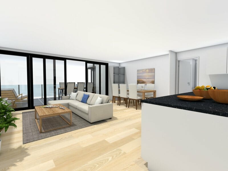 3D rendering of interior design