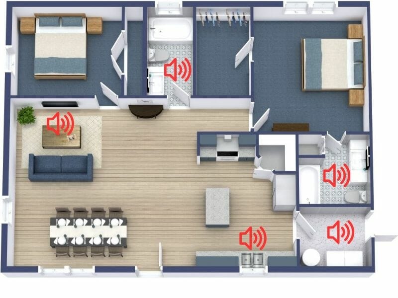 accoustics in a home