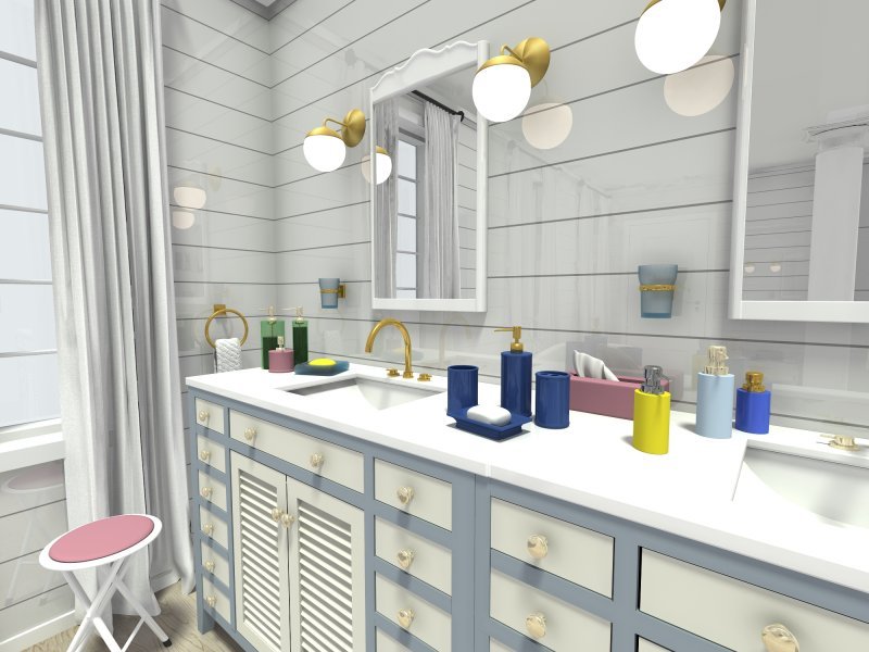 Bathroom design with accessories