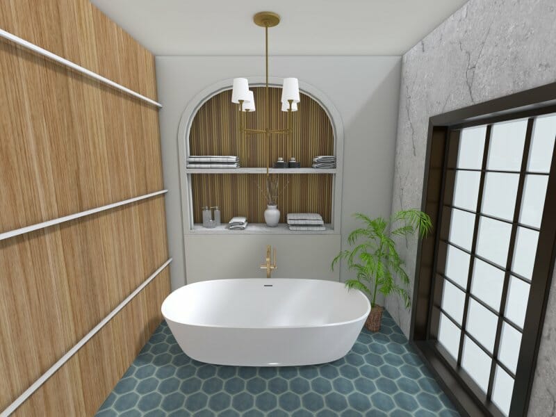 3D Photo bathroom Mediterranean