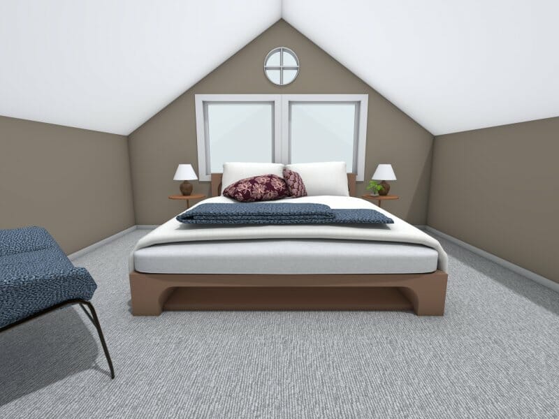 Bedroom design for loft