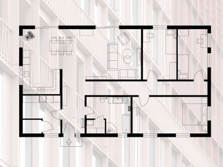 2d floor plan with transparent background