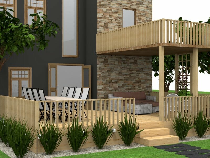 Deck design outdoor