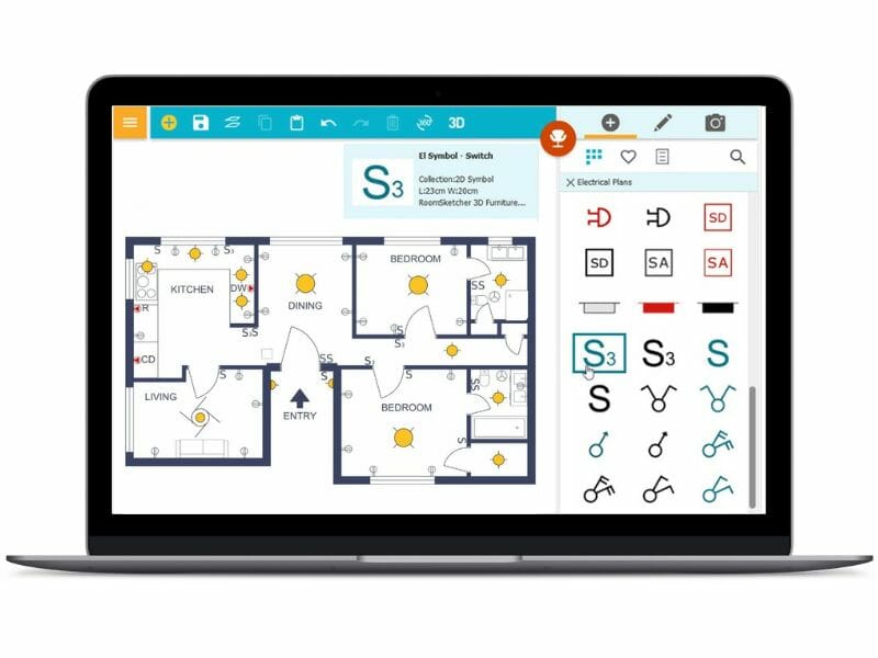 Electrical drawing software