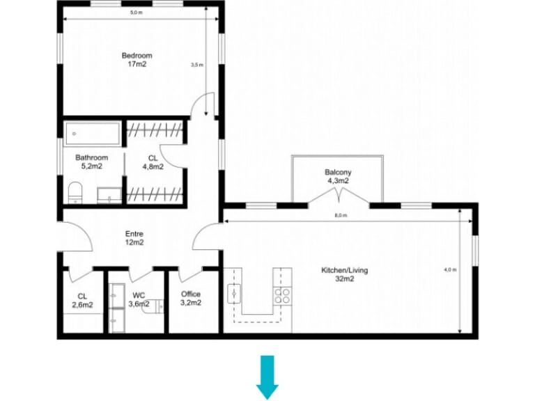 From Hand Drawn Blueprint to 2D and 3D Floor Plans