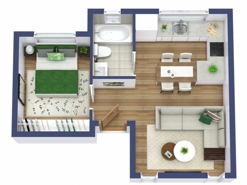 3d house plan examples