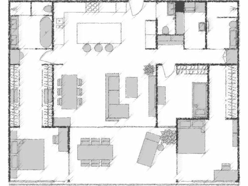 Floor plan sketch