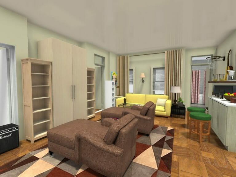 Joey Chandler Apartment Living Room