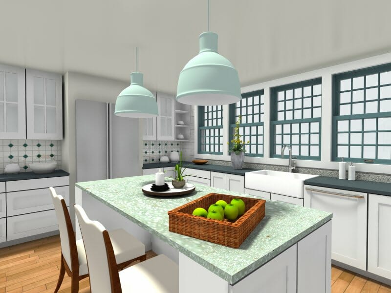 Mint Green Kitchen mint green pendant lamps