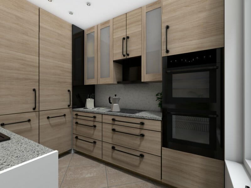 Kitchen with multifunctional appliances