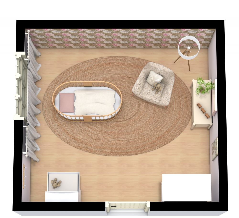 Nursery 3D Floor Plans 