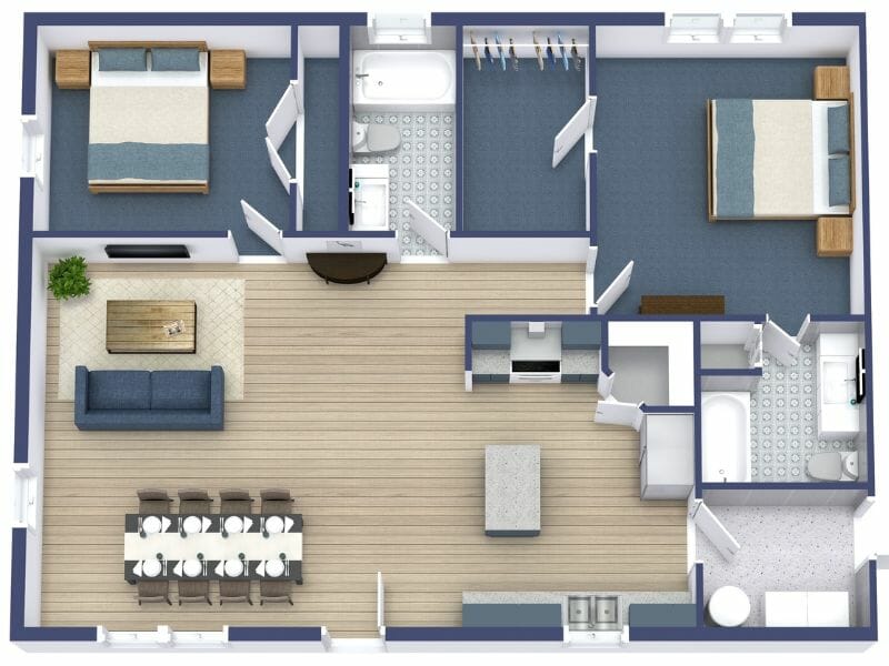 Open floor plan