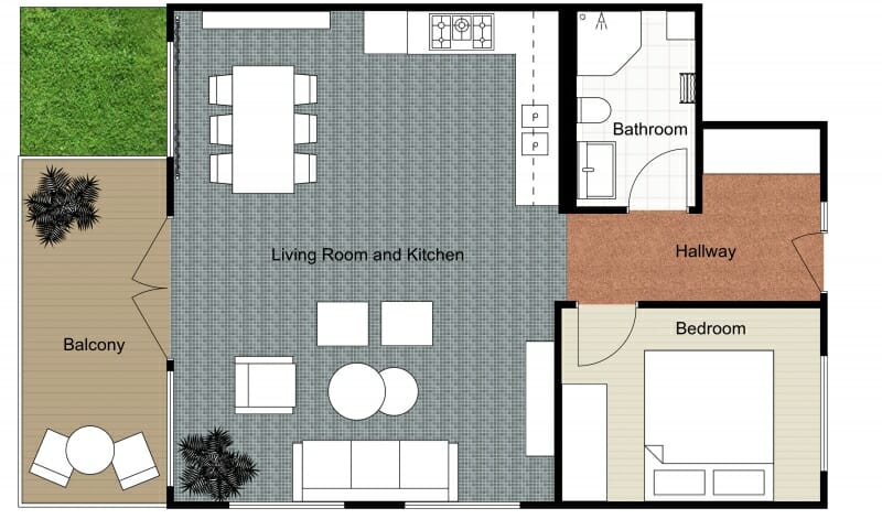 2d layout site plan