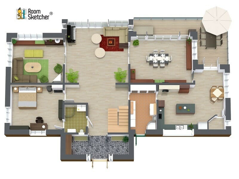 RoomSketcher 3D Floor Plan for Real Estate and Property Marketing