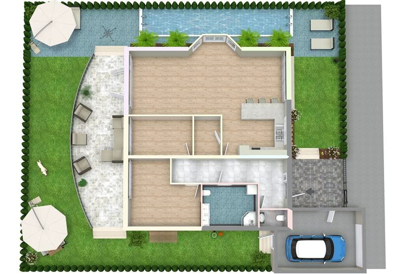 RoomSketcher Site Plans Show Entire Property