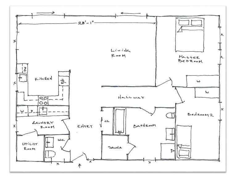 RoomSketcher Sketch on Paper