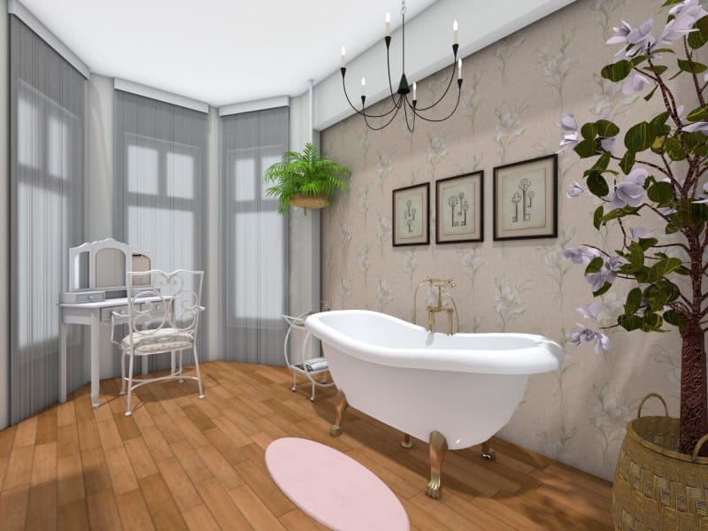 Shabby-chic style bathroom