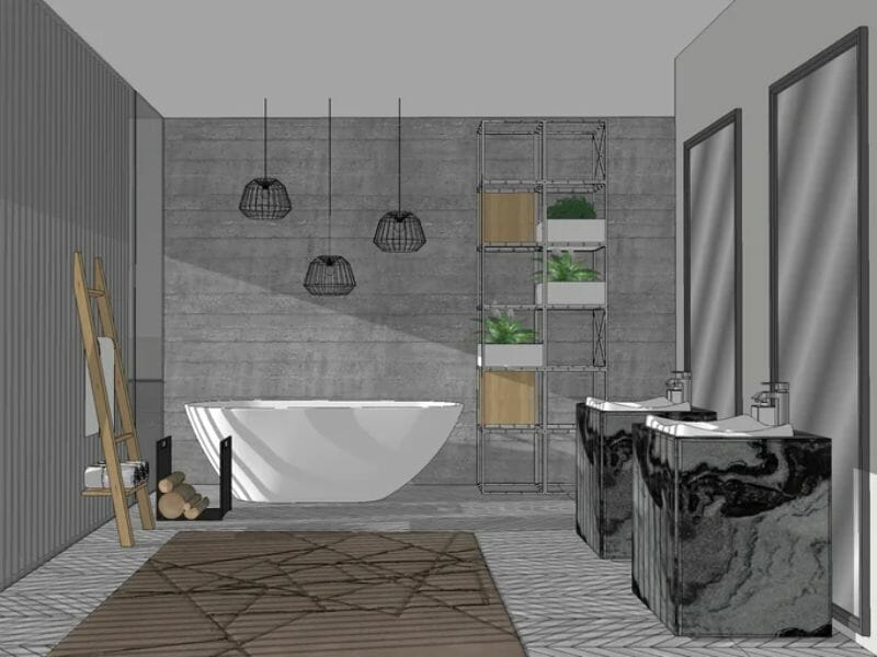 SketchUp bathroom design software