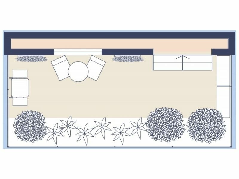 Small Backyard Landscaping Idea 2D Site Plan