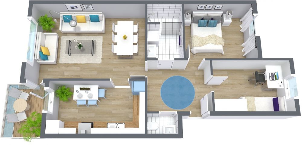 Small 3D House Plan Examples