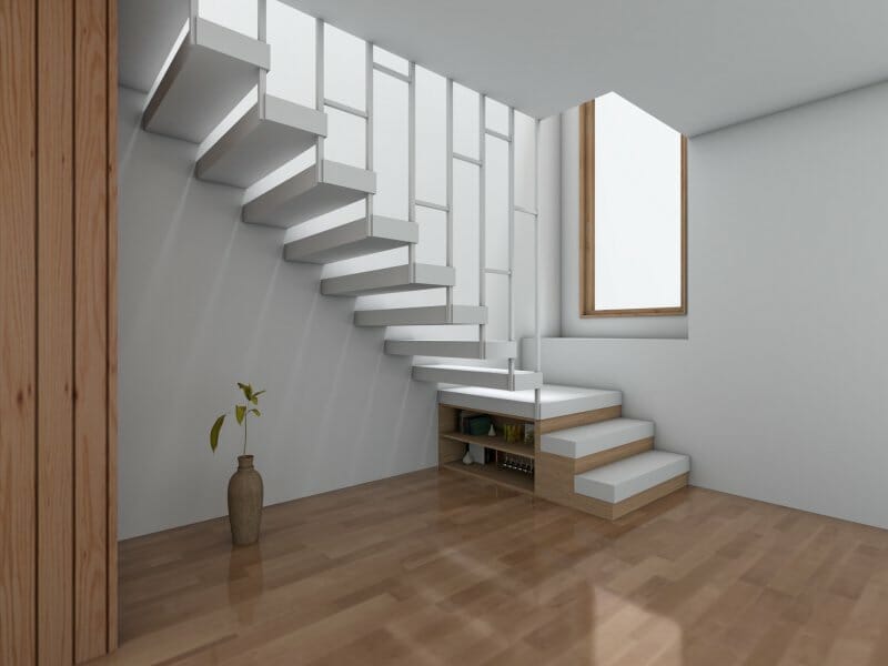 stairs in small space