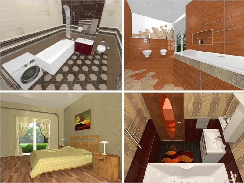 Tile 3D Bathroom Design