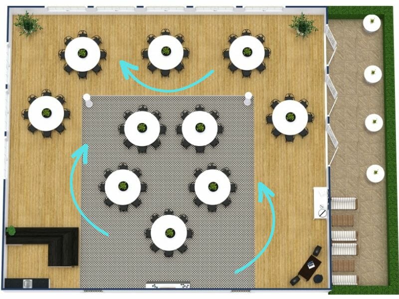 wedding venue layout