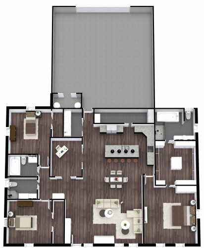 Barndominium House Plan Model 4266 Kayla