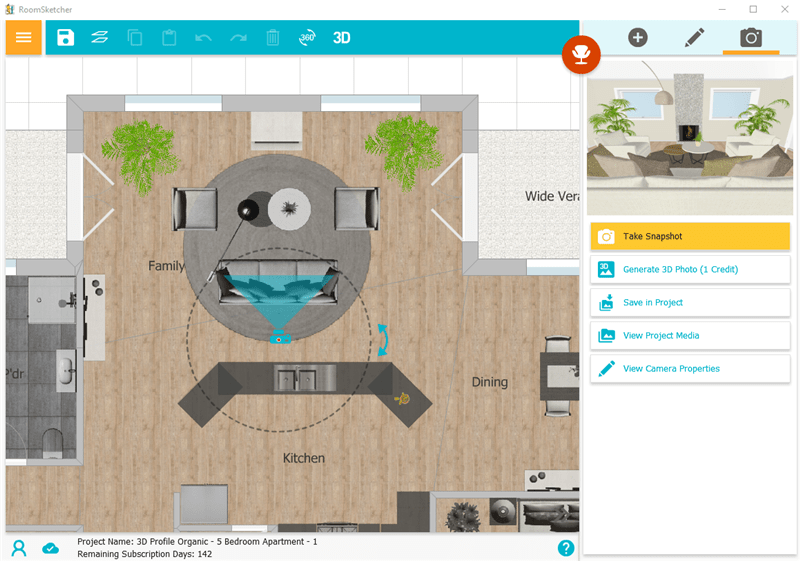 RoomSketcher Preview Your Design With Snapshots